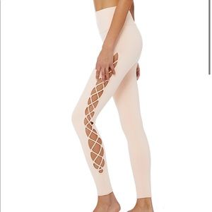 NEW • Alo Yoga • Interlace Leggings Nectar Pink